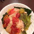 クックOFB440☆'s cooksnap of when they made レンジで簡単＊サケのトマト蒸し.