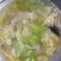 ﹙pさとq∀｀）'s cooksnap of when they made レタスの中華ごまスープ♪.