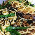 クリレポ♪'s cooksnap of when they made 超時短！イカの塩辛と納豆パスタ.