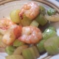 qoomaoro's cooksnap of when they made セロリと海老のうまだし和え.