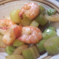 qoomaoro's cooksnap of when they made セロリと海老のうまだし和え.
