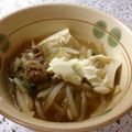 春風桃之介's cooksnap of when they made 牛肉と豆腐の中華スープ煮.