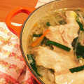 asuuumomo's cooksnap of when they made あのCMの鍋を作ってみました！千切り！.