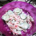 J・0505's cooksnap of when they made 超簡単！キュウリとカニカマのマヨサラダ.