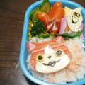 ぷぅネコ's cooksnap of when they made 妖怪ウォッチ☆ジバニャン☆キャラ弁.