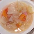 kanarisa's cooksnap of when they made キャベツたっぷりトマトコンソメスープ♪.