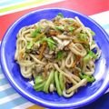 アロハロコモコ's cooksnap of when they made キャベツと乾物の焼きうどん.