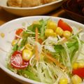 もこりこ's cooksnap of when they made サラダに付け合せに☺虹色の千切りキャベツ.