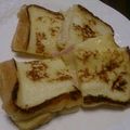 mocaもか's cooksnap of when they made フレンチトーストdeクロックムッシュ.