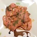 はるか♩♪'s cooksnap of when they made 焼くだけ♪スモークサーモンのオイルがけ.