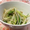 ちゃひかり's cooksnap of when they made ✩あと一品！もやしときゅうりのナムル✩.