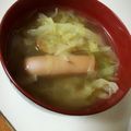 どれみ♩'s cooksnap of when they made ドイツ風ウインナーとキャベツのスープ.