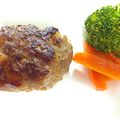 きょきょ子's cooksnap of when they made つなぎに米粉でハンバーグ.