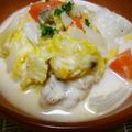 kemakeman's cooksnap of when they made 紅さつまいもとチーズのクリームシチュー.