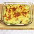 e.kinako's cooksnap of when they made トマトとポテトのバジルグラタン.