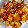 もぐもぐ55's cooksnap of when they made フライパンで☆厚揚げとちくわの甘酢炒め♪.