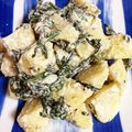 アンカラ's cooksnap of when they made コロコロポテサラ①春菊と胡麻マヨ☆.