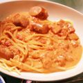 あむらび's cooksnap of when they made 自宅で外食気分トマトクリームチーズパスタ.