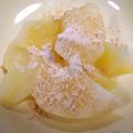 せつみか's cooksnap of when they made レンチン！りんご　に　塩きな粉。.