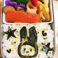 地図。's cooksnap of when they made 幼稚園お弁当★マイメロおにぎり キャラ弁.