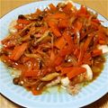 nosuya's cooksnap of when they made 豆腐の豚バラ巻き♪きのこがけ！.