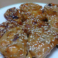 yumiッペ's cooksnap of when they made 簡単〜蓮根のエビはんぺん挟み焼き☆.