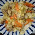 ナイロ's cooksnap of when they made 白菜、しいたけ、豚肉の炒め物.
