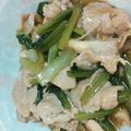 kiyonet's cooksnap of when they made 簡単♫小松菜と豚肉のオイスターソース炒め.