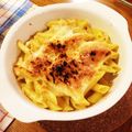 peanut32m's cooksnap of when they made ペンネのクリーム味噌グラタン.
