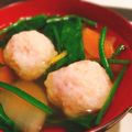 ぶらさんぽ's cooksnap of when they made 【いかだんごの月見汁】月見団子汁.