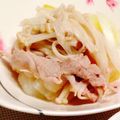 LimeLunch's cooksnap of when they made レンジで簡単！白菜・豚・えのきの蒸し煮.