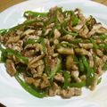 オキミン's cooksnap of when they made しいたけ入り☆豚肉で青椒肉絲.