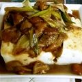もんもんきー's cooksnap of when they made ネギとなめこソースの豆腐ステーキ.