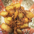 オカリナまんぼう's cooksnap of when they made 柿とじゃがいものこんがりマヨ醤油ソテー.
