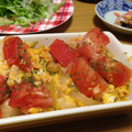 ちかぼ♪'s cooksnap of when they made チーズとろける♪チキンとトマトの卵炒め.