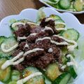 tsukipika's cooksnap of when they made ハンバーグアレンジに！ロコモコ風サラダ♪.