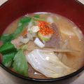 ローマの休日ランチ's cooksnap of when they made クイック豚汁☆白菜と大根.