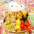 マッハママ's cooksnap of when they made 簡単！たくあんﾁｭｰﾘｯﾌﾟ✿キャラ弁.