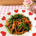 Akeimmy's cooksnap of when they made クレソンと人参のさっと炒め～黒胡椒の香り.