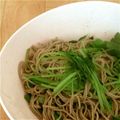ムカリ's cooksnap of when they made ツナと水菜の中華風ぶっかけ蕎麦.