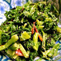 はりnezumi's cooksnap of when they made 簡単★春菊とひじきのマヨネーズあえ★.