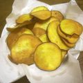 megu238's cooksnap of when they made サクサクさつまいもチップス.