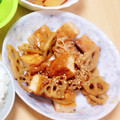 はるとんmam's cooksnap of when they made テケトー料理10☆厚揚げと蓮根のステーキ.