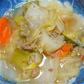 Iilyblo's cooksnap of when they made 白菜とひき肉のコク旨とろとろスープ.