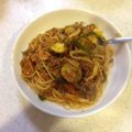 KAORU4649's cooksnap of when they made 茄子のミートソーススパゲティ.