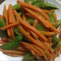 ありちゃんです's cooksnap of when they made スナップえんどうのごま油炒め.