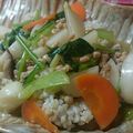 akiたんたん's cooksnap of when they made かぶの野菜たっぷりの餡かけごはん.