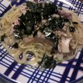 volvol's cooksnap of when they made 蒸し鶏ときのこの和風パスタ.