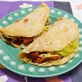 卯月のうさぎ２０１４'s cooksnap of when they made 和風鶏もも肉の照焼きトルティーヤ♪.