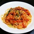 ちびこっくまゆう's cooksnap of when they made 海老と帆立のトマトクリームパスタ.